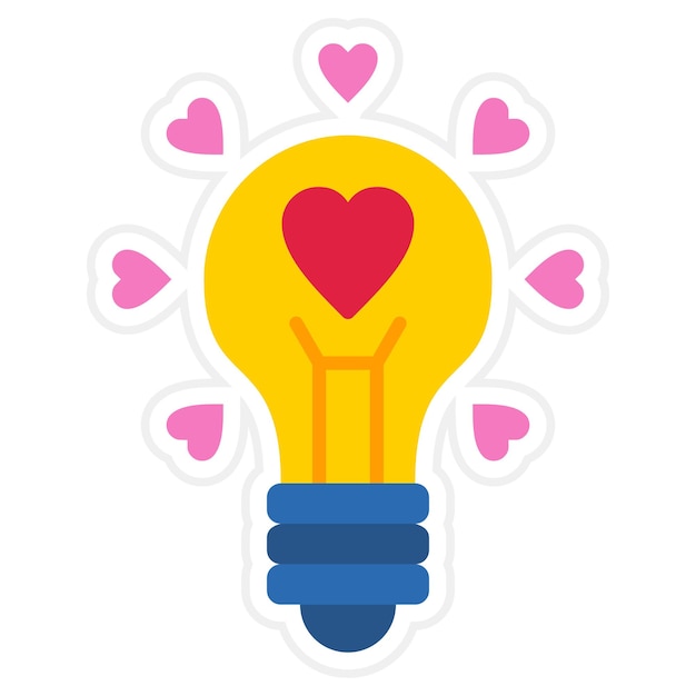 Icon van de gloeilamp