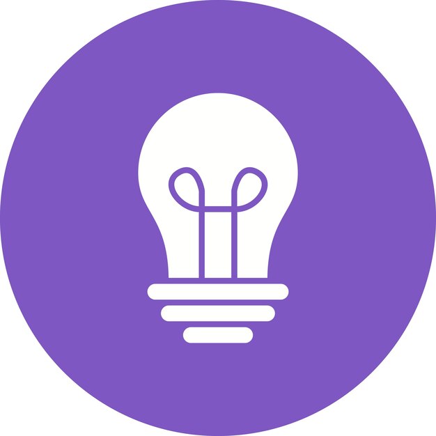 Icon van de gloeilampvector Kan worden gebruikt voor de iconen van de kernenergie