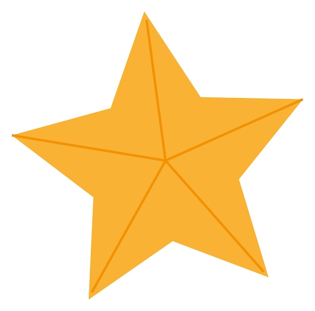 Icon van de gouden ster Eerbadge Rating symbool