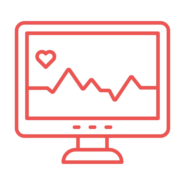 Icon van de hartslagmonitor
