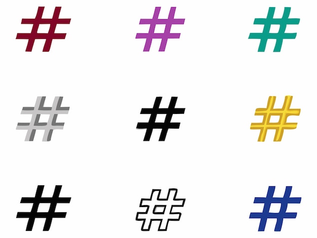 Icon van de hashtag
