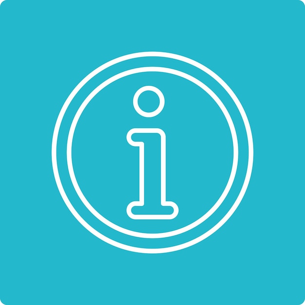 Icon van de info cirkel