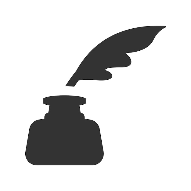 Vector icon van de inktpen