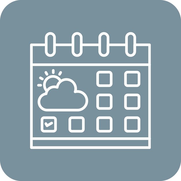 Icon van de kalender