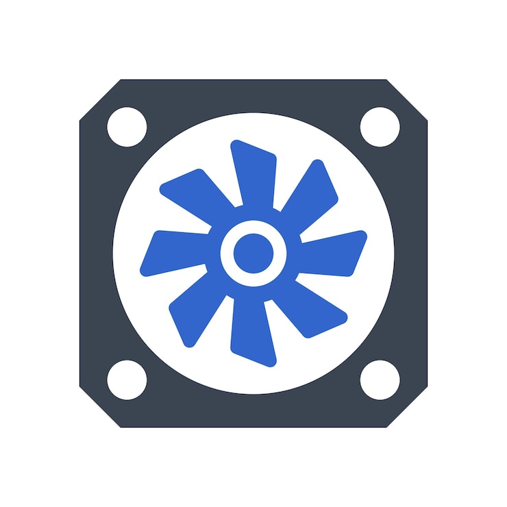 Vector icon van de koelventilator