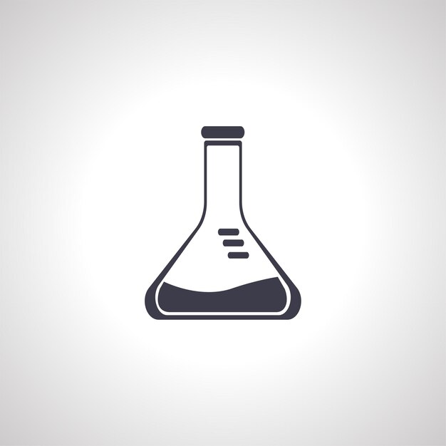 Icon van de laboratoriumkolf, icon van het beker