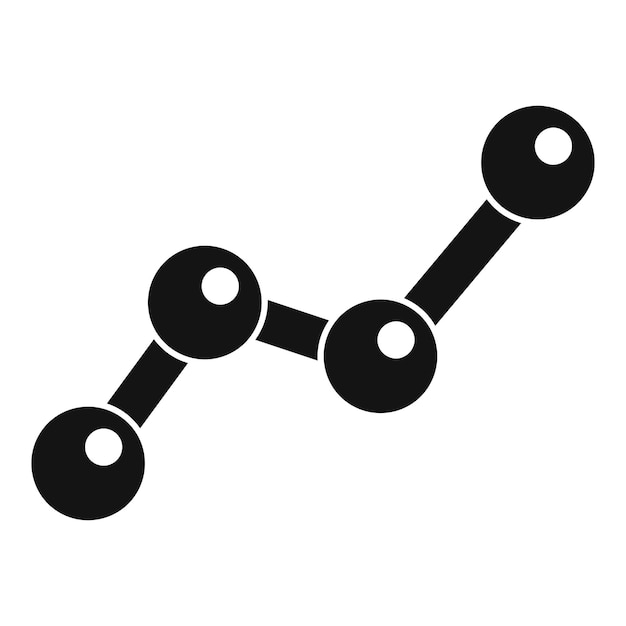 Icon van de lijn van de grafiekstatistiek eenvoudige illustratie van het icon van de linievector van de grafieke statistiek voor het web