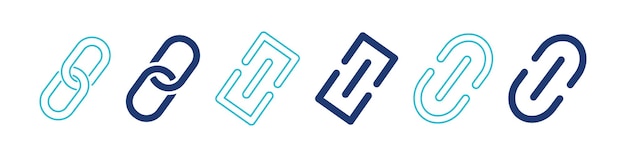 Icon van de link Internet-URL-symbool Vector hyperlink illustratie