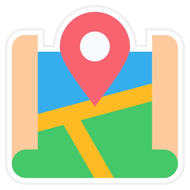 Icon van de locatie op de kaart