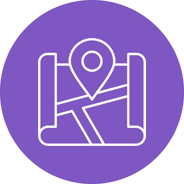 Icon van de locatie op de kaart