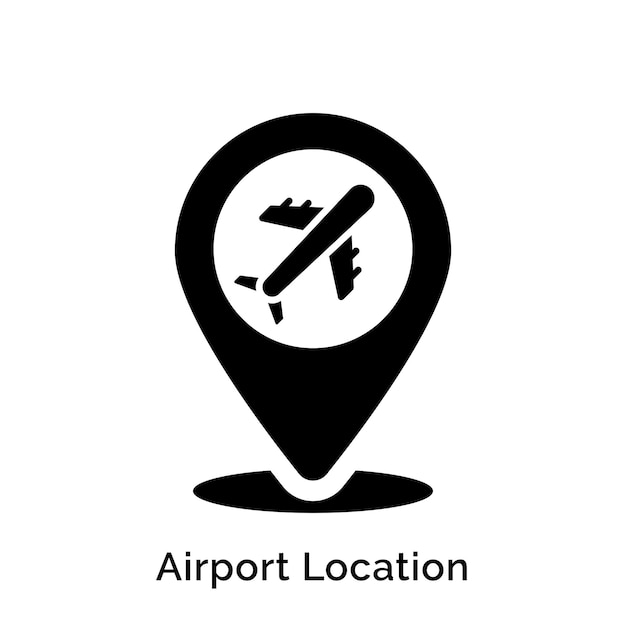 Icon van de locatie van de luchthaven