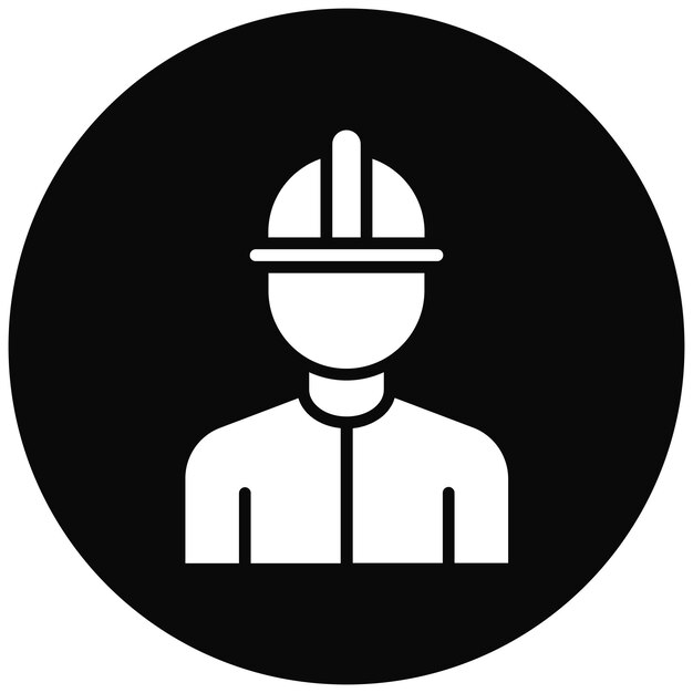 Icon van de mannelijke vector van de werknemer kan worden gebruikt voor de productie van iconset