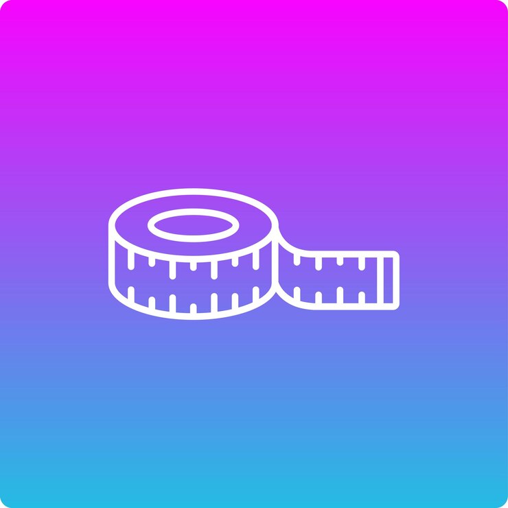Icon van de meetband