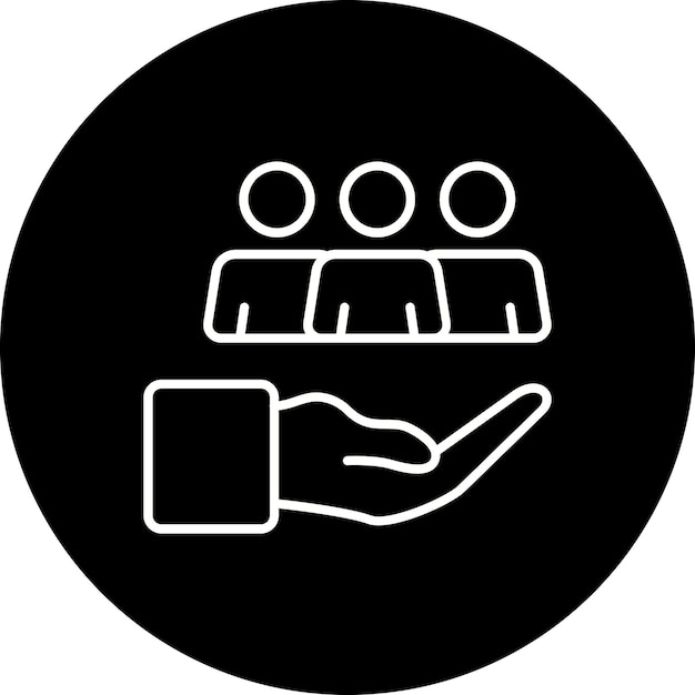 Icon van de menselijke hulpbronnen