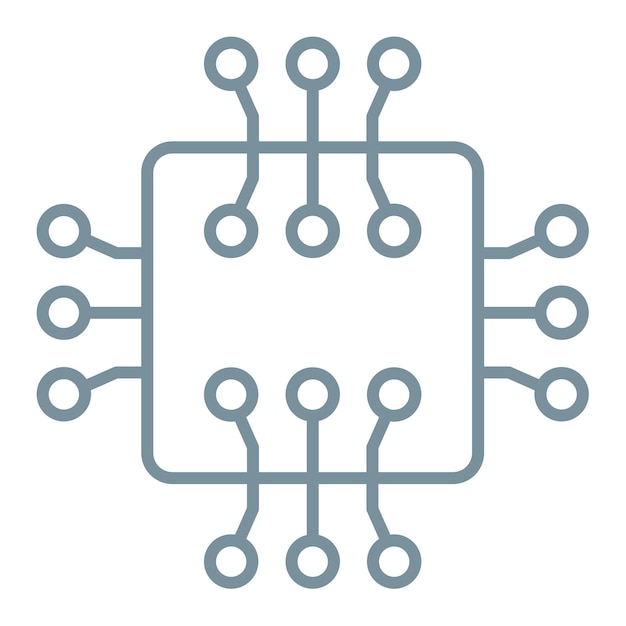 Icon van de microchip