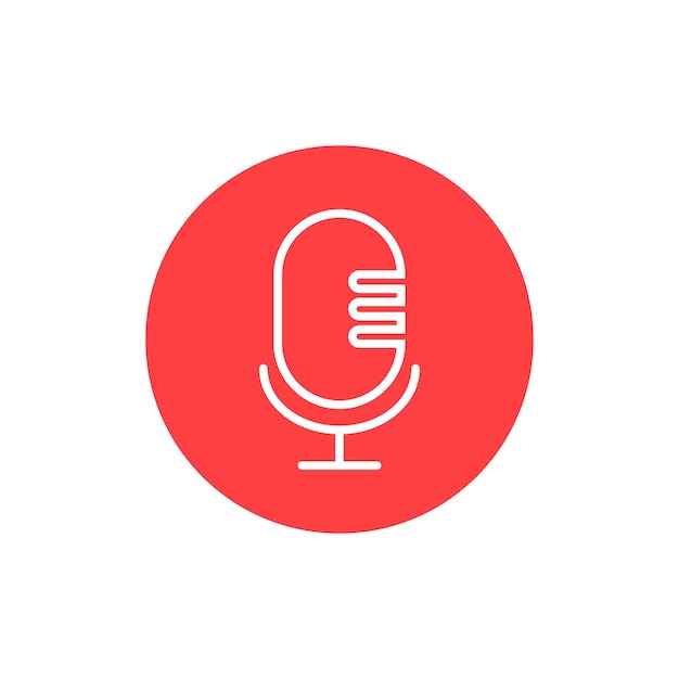 Icon van de microfoon Element van de applicatie Icon Premium kwaliteit grafisch ontwerp