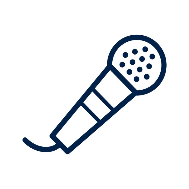 Icon van de microfoon geïsoleerde vector illustratie