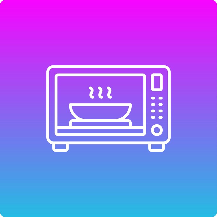 Icon van de microgolfoond