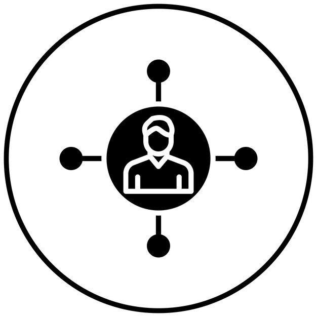 Icon van de netwerkcapaciteitsvector Kan worden gebruikt voor de netwerkiconset