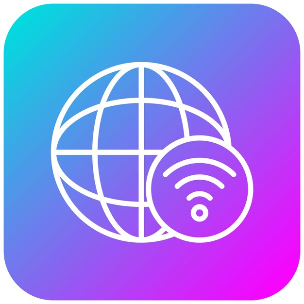 Icon van de netwerkconnectiviteitsvector Kan worden gebruikt voor de netwerkiconset