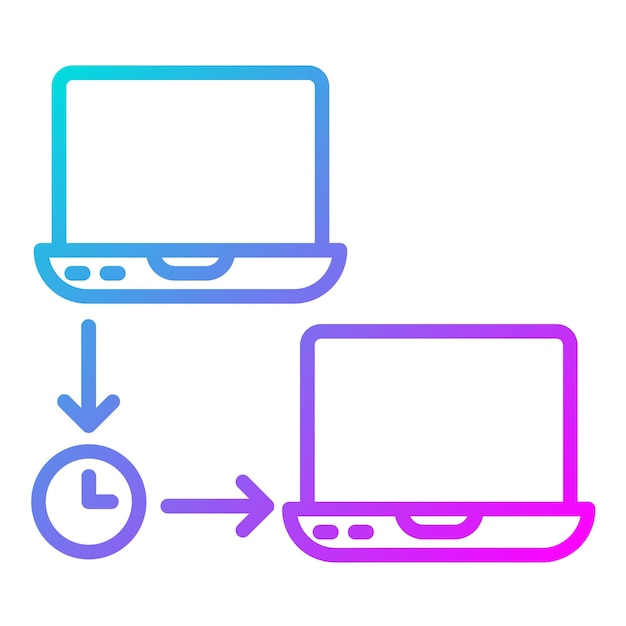 Icon van de netwerklatentievector Kan worden gebruikt voor de netwerk-iconset