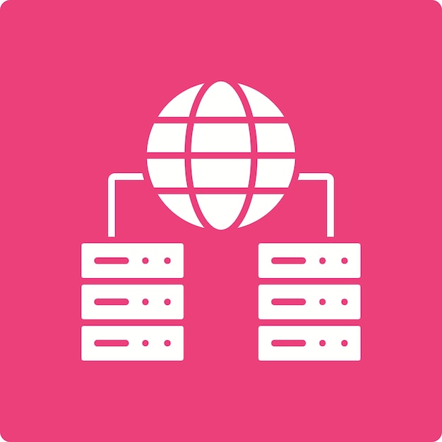 Icon van de netwerkserver