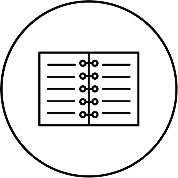 Icon van de notitieboek