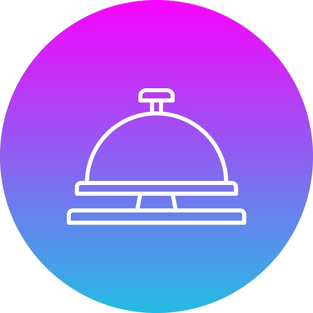 Icon van de ontvangstklok