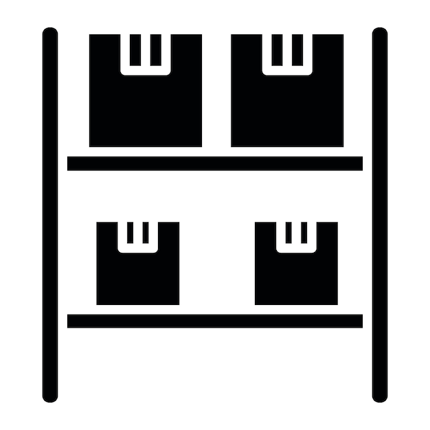 Icon van de pakplank kan worden gebruikt voor de iconen van het pakhuis
