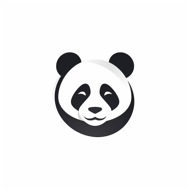 Icon van de panda-hoofdvector