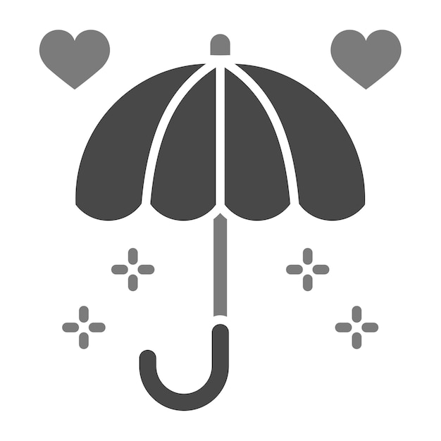 Icon van de paraplu