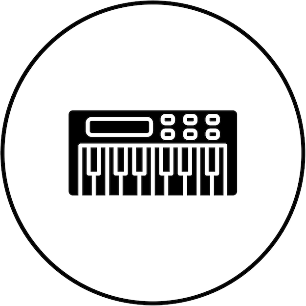 Vector icon van de piano