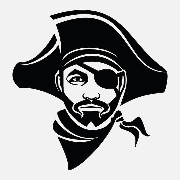 Icon van de piratenvector