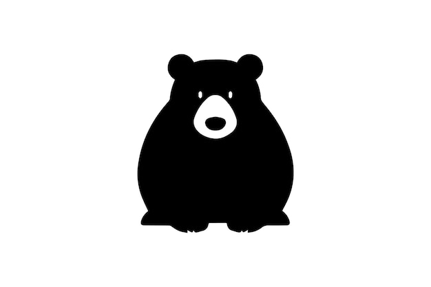 Icon van de platte beer