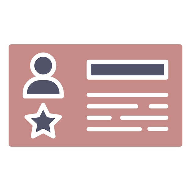 Icon van de politie ID-kaart