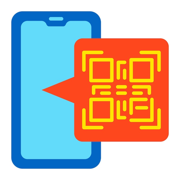 Vector icon van de qr-code