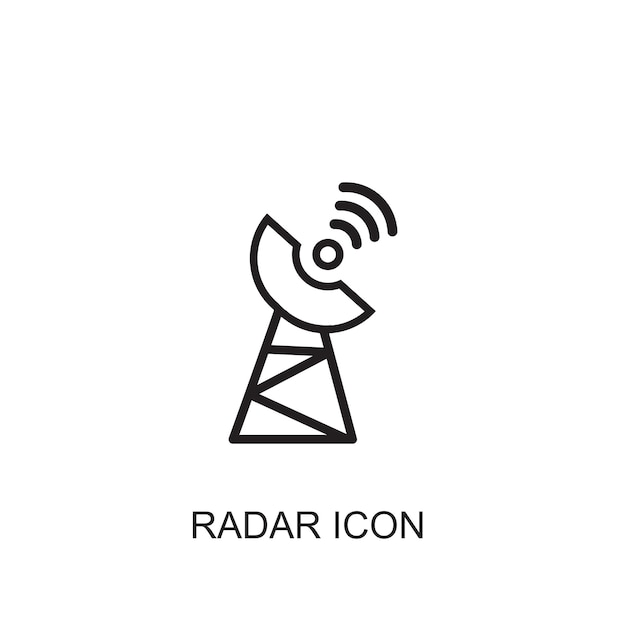 Icon van de radarvector