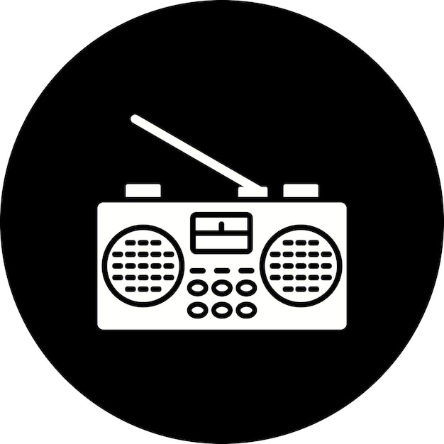 Vector icon van de radio