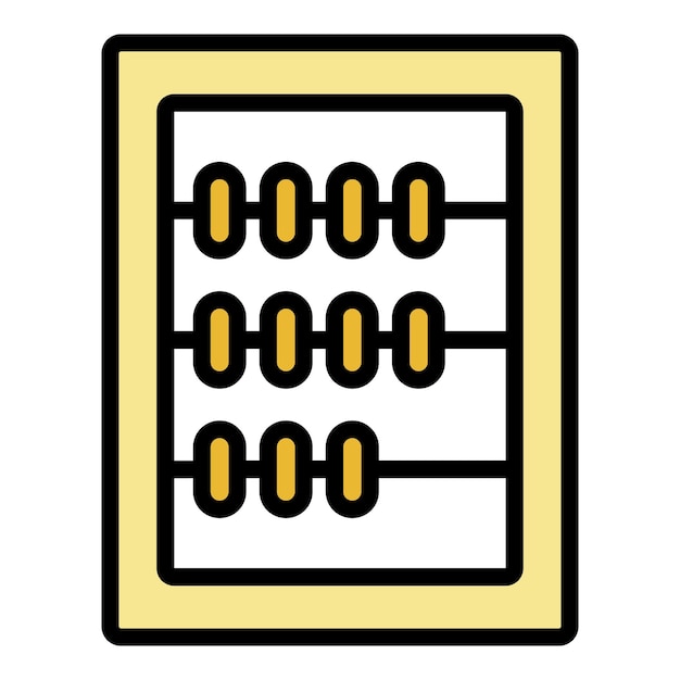 Icon van de rekenmachine van het bord Schets van het rekenmaatschappij van het bord Vector icoontje kleur vlak geïsoleerd