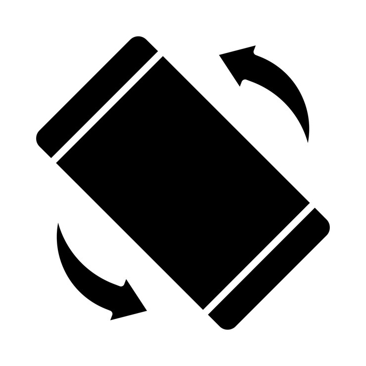 Icon van de rotatie
