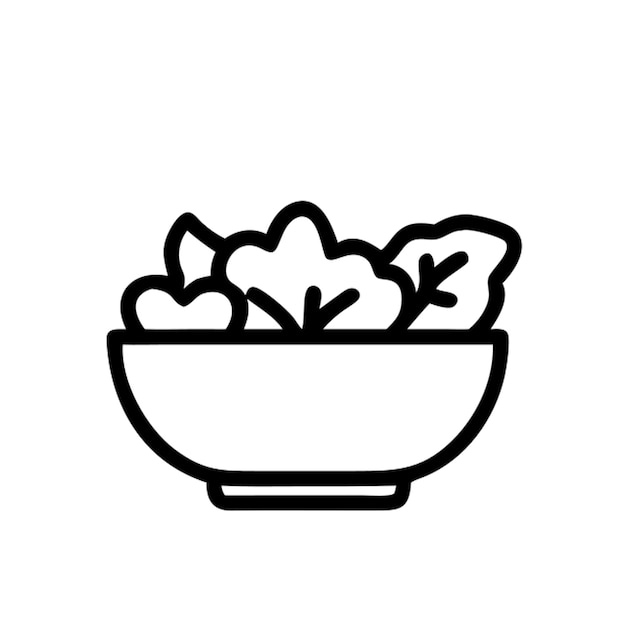 Icon van de salade