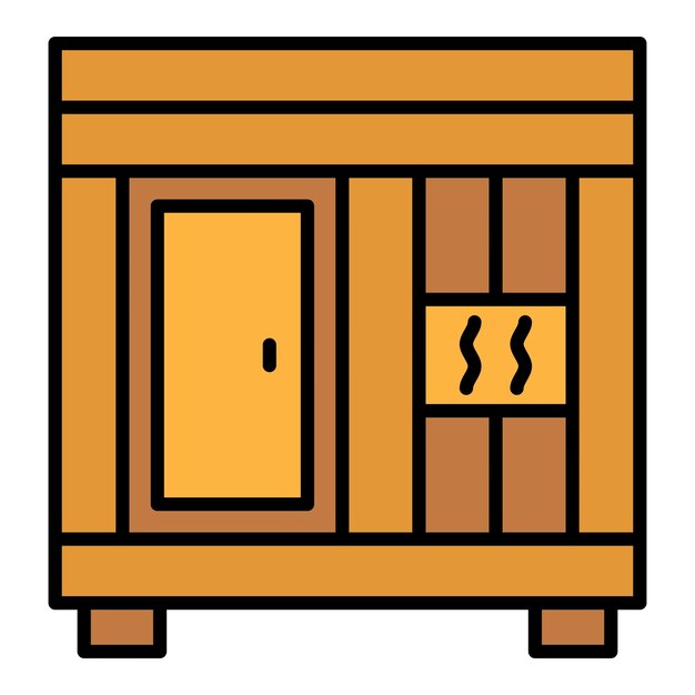 Vector icon van de sauna