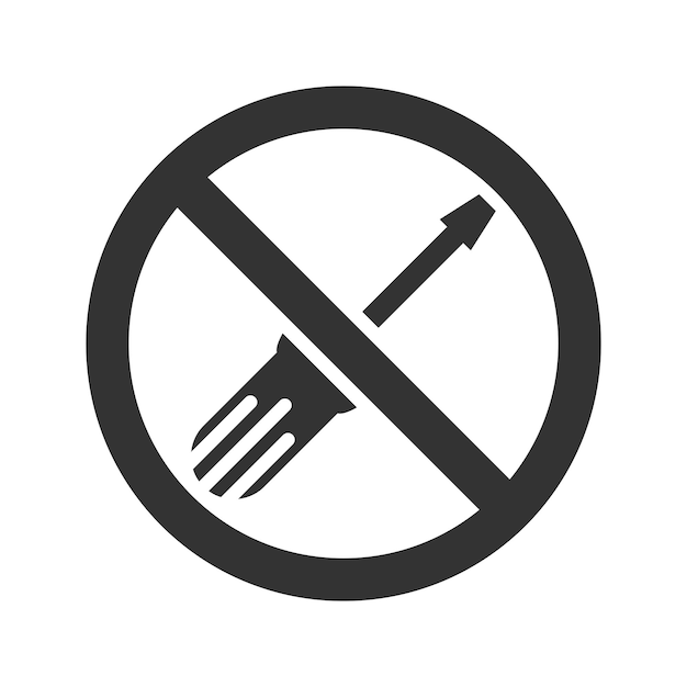 Icon van de schroevendraaierbeperking