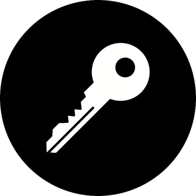 Icon van de sleutel