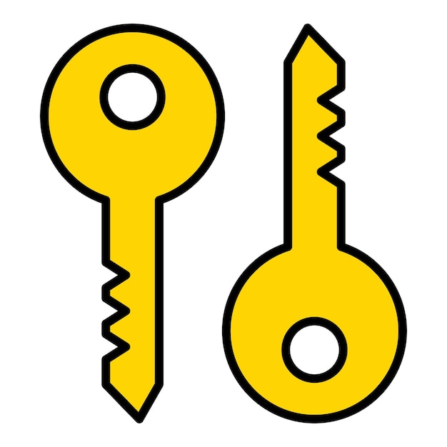 Icon van de sleutel