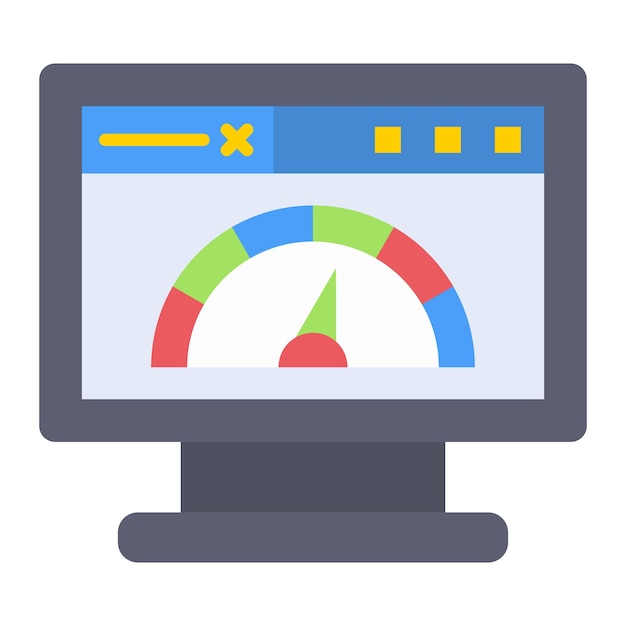 Vector icon van de snelheidstest