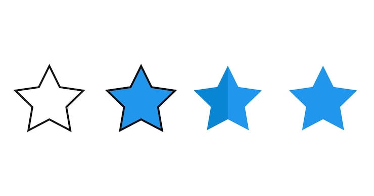 Vector icon van de sterrenvector