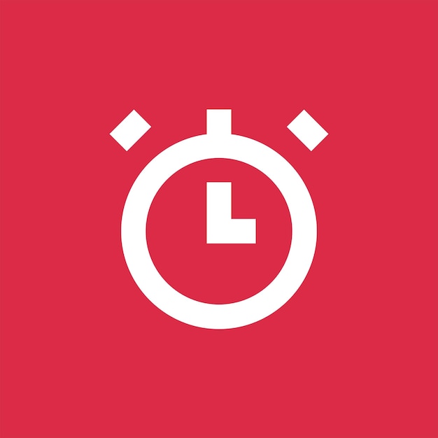 Vector icon van de stophorloge