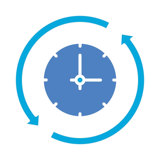 Icon van de tijdscirkel