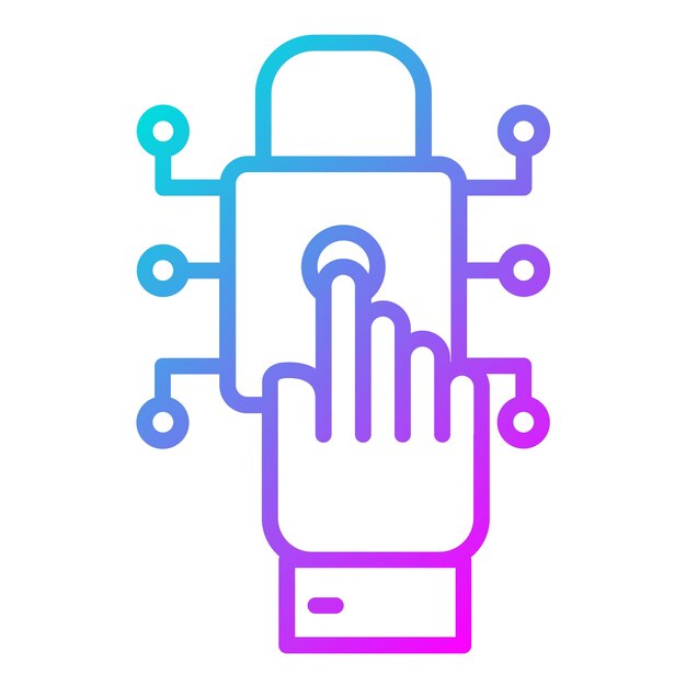 Icon van de toegangscontrole vector Kan worden gebruikt voor de Iconenverzameling voor risicobeheer